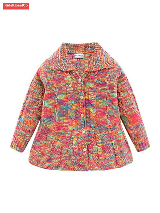 Other - Girls Cable Knit Cardigan Button Down